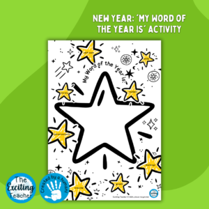 ET-338-EP New Year 'My Word of the Year' Activity by Exciting Teacher
