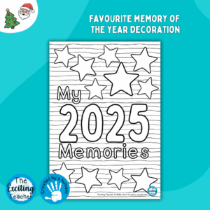 My 2025 Memories Mindful Doodle Worksheet by Exciting Teacher