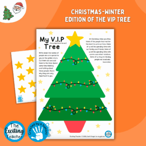 My Very Important Person Christmas Tree Thinking about Loved Ones Activity for Children and Young People by Exciting Teacher