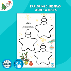 I wish… Christmas Wishes Activity for Children by Exciting Teacher