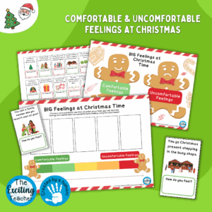 'BIG Feelings at Christmas Time': Emotional Literacy Comfortable & Uncomfortable Emotions Sorting Activity (Winter & Christmas Activity) by Exciting Teacher