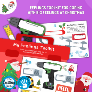 My Feelings Toolkit Coping Strategies for BIG Feelings at Christmas for Children by Exciting Teacher