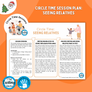Seeing Relatives Circle-Time Sessions Plans Christmas Edition by Exciting Teacher