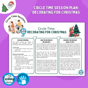 Decorating for Christmas Circle-Time Sessions Plans Christmas Edition by Exciting Teacher
