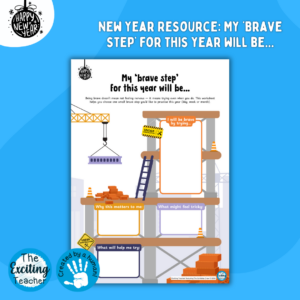My Brave Step For This Year Will Be Journalling Activity by Exciting Teacher 2026