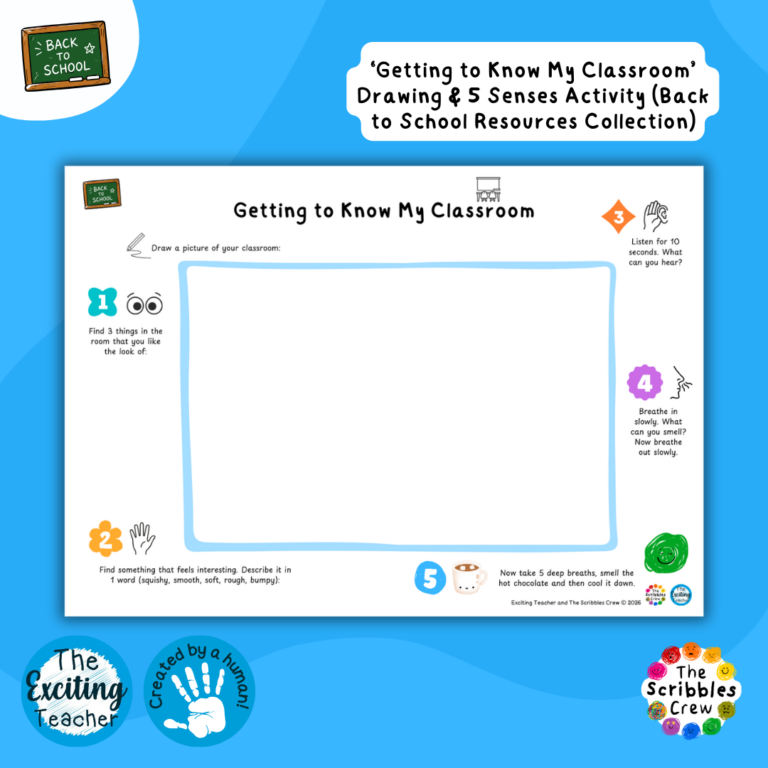 Getting to Know My Classroom Back to School Resources by Exciting Teacher and The Scribbles Crew 2026