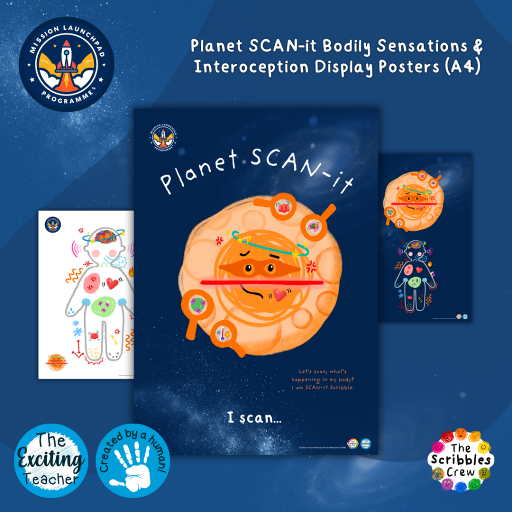 Planet SCAN-it A4 Display Poster by Exciting Teacher and The Scribbles Crew 2026