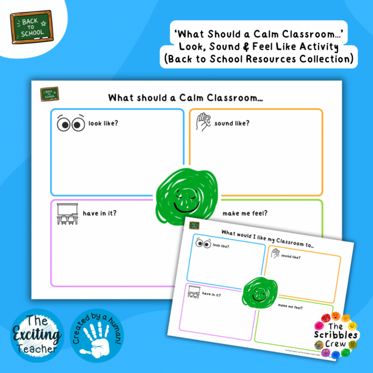 What should a Calm Classroom Look Like Sound Like Have and Make Me Feel Back to School Resources by Exciting Teacher and The Scribbles Crew 2026