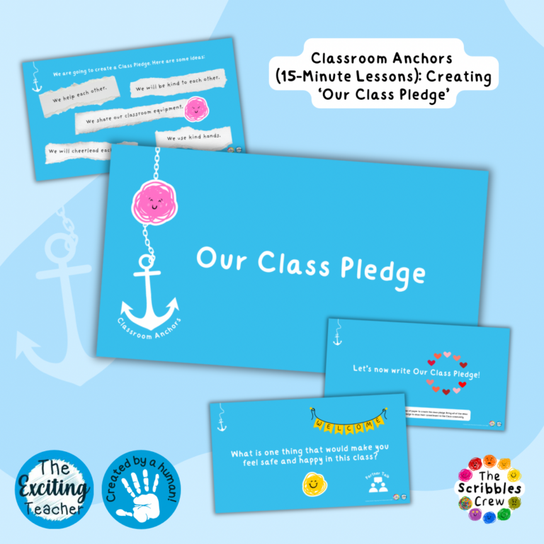 Our Class Pledge Classroom Anchor Lesson Pack by Exciting Teacher and The Scribbles Crew 2026